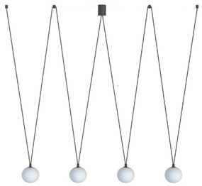 Φωτιστικό Οροφής Sling IV 10354 160x42-122cm 4xG9 12W Black-White Nowodvorski