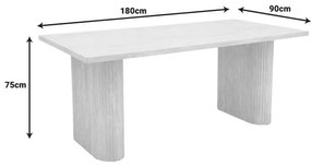 Τραπέζι Loozir mdf σε φυσική απόχρωση 180x90x75εκ 180x90x75 εκ.