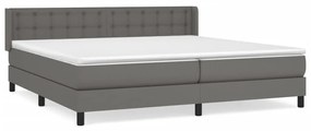 ΚΡΕΒΑΤΙ BOXSPRING ΜΕ ΣΤΡΩΜΑ ΓΚΡΙ 200X200 ΕΚ. ΣΥΝΘΕΤΙΚΟ ΔΕΡΜΑ 3130803