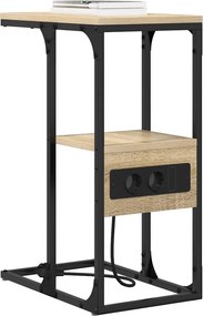 vidaXL Κομοδίνο Δρύς Sonoma 41,5 x 26 x 60,5 εκ Επεξεργασμένο Ξύλο