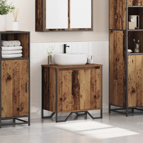 vidaXL ντουλάπι νιπτήρα  παλιό ξύλο 60x35x50 εκ. Κατασκευασμένο ξύλο