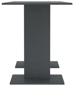 vidaXL Τραπεζαρία Γκρι 110 x 60 x 75 εκ. από Μοριοσανίδα