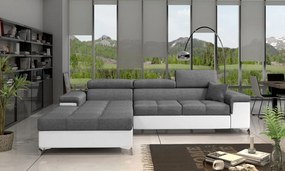 Γωνιακός καναπές Osby-Αριστερή-Gkri-Leuko - 280.00Χ205.00Χ90.00cm