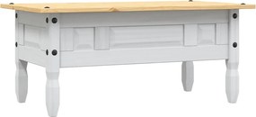 vidaXL Τραπέζι Σαλονιού Μεξικ. Στιλ Corona Λευκό 100x55x44 εκ. Πεύκο