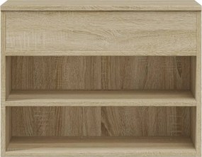 vidaXL Παπουτσοθήκη Sonoma Δρυς 60 x 30 x 45 εκ. από Επεξ. Ξύλο