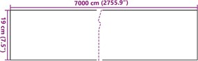 vidaXL Περίφραξη Προστατευτική Ανοιχτό Γκρι 70 x 0,19 μ. από PVC