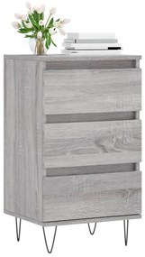 vidaXL Συρταριέρα Γκρι Sonoma 40 x 35 x 70 εκ. από Επεξεργασμένο Ξύλο