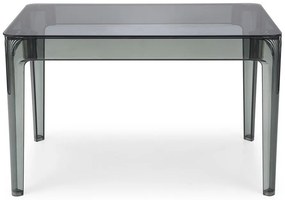Τραπέζι Houston 1403, Γκρι, 74x80x120cm, 33 kg, Γυαλί, Πλαστική ύλη | Epipla1.gr