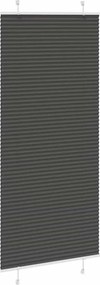 vidaXL Πλισέ περσίδα Μαύρο 85x200 cm Πλάτος υφάσματος 84,4 cm
