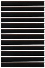 vidaXL Αυτοκόλλητες σφραγίδες πόρτας 12 pcs Καφέ 100 cm