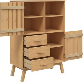 vidaXL Ντουλάπι OLDEN 85 x 43 x 125 εκ. από Μασίφ Ξύλο Πεύκου