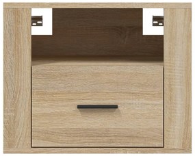 vidaXL Κομοδίνα Επιτοίχιο Sonoma Δρυς 50x36x40 εκ.