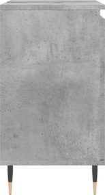 vidaXL Ντουλάπι Μπάνιου Γκρι Σκυροδεμ. 58 x 33 x 60 εκ. Επεξεργ. Ξύλο