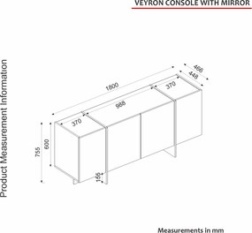 Μπουφές Τραβερτίνη / Sandstone VEYRON 180x46,6x75,5