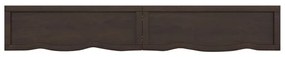 Πάγκος Μπάνιου Σκούρο Καφέ 180x30x(2-6) εκ. Επεξεργ. Μασίφ Ξύλο - Γκρι