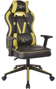Καρέκλα Γραφείου Gaming XFly Vendetta 928STX1102 62x46x120cm Black-Yellow