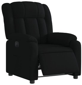vidaXL Πολυθρόνα Ανακλινόμενη Ηλεκτρική Μαύρη Υφασμάτινη