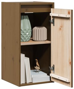 vidaXL Ντουλάπια Τοίχου 2 τεμ. Καφέ Μελί 30x30x60 εκ Μασίφ Ξύλο Πεύκου