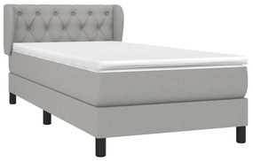 ΚΡΕΒΑΤΙ BOXSPRING ΜΕ ΣΤΡΩΜΑ ΑΝΟΙΧΤΟ ΓΚΡΙ 80X200 ΕΚ. ΥΦΑΣΜΑΤΙΝΟ 3126437