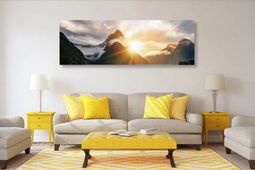 Εικόνα συναρπαστικής ανατολής στα βουνά - 150x50