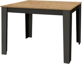 Τραπέζι Darlen Megapap χρώμα ανθρακί - sapphire oak 110x72x74εκ.