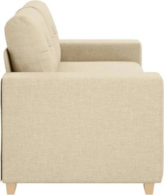 vidaXL Διθέσιος Καναπές-Διάδρομος Κρεμ 180x77x82 εκ. Ύφασμα