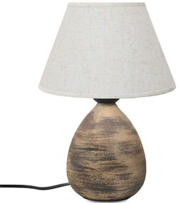 Φωτιστικό Επιτραπέζιο Lisbon 204-0150 22x22x30cm 1xE27 Brown-Beige GloboStar