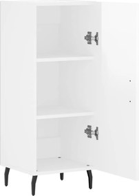 vidaXL Ντουλάπι Γυαλιστερό Λευκό 34,5x34x90 εκ. Επεξεργασμένο Ξύλο