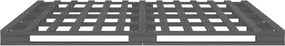 vidaXL Κρεβάτι από Παλέτες Γκρι 120x190 εκ. Μασίφ Πεύκο Small Double