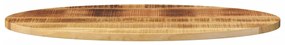 vidaXL Επιφάνεια Τραπεζιού Οβάλ 110x40x2,5 εκ. Μασίφ Ξύλο Μάνγκο