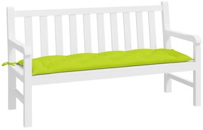 vidaXL Μαξιλάρι Πάγκου Κήπου Έντονο Πράσινο 150x50x7 εκ. Ύφασμα Oxford