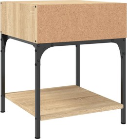 vidaXL Κομοδίνα 2 τεμ. Sonoma Δρυς 40x41x50 εκ. από Επεξεργασμένο Ξύλο