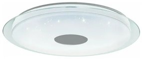 Eglo Lanciano Z Μοντέρνα Γυάλινη Πλαφονιέρα Οροφής με Ενσωματωμένο LED σε Λευκό χρώμα 77cm 900006