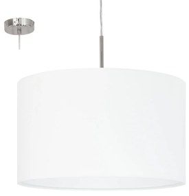 Φωτιστικό Οροφής Pasteri 31571 White Eglo Metal, Fabric