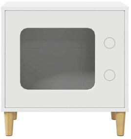 vidaXL Σπίτι Γάτας Λευκό 51 x 30 x 52 εκ. Επεξεργασμένο ξύλο