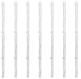 vidaXL Συρματόπλεγμα Ασημί 15 x 1 μ. Γαλβανισμένο Ατσάλι + Στύλοι