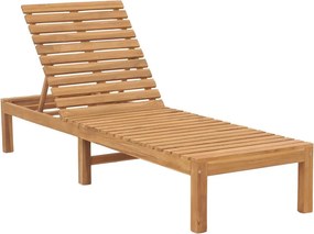 vidaXL Ξαπλώστρα από Μασίφ Ξύλο Teak