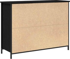 vidaXL Πλαϊνό γραφείο Μαύρη Οξυά 100 x 35 x 75 εκ.