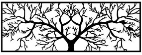 Διακοσμητικό Τοίχου Tree 899SKL2334 82x30cm Black Wallity Μέταλλο