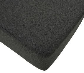 vidaXL Ταμπουρέ Σκούρο Γκρι 120 x 28 x 26 εκ. Υφασμάτινο