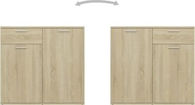vidaXL Μπουφές Sonoma Δρυς 160 x 36 x 75 εκ. από Επεξ. Ξύλο
