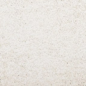 Χαλί Shaggy με Ψηλό Πέλος Μοντέρνο Κρεμ 240 x 240 εκ. - Κρεμ