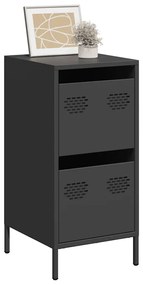 Ντουλάπι Μαύρο 35x39x73,5 εκ. από Χάλυβα Ψυχρής Έλασης