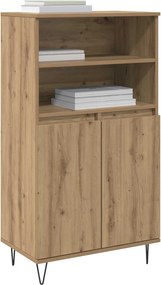 vidaXL Highboard Καφέ 60 x 36 x 110 εκ. Επεξεργασμένο ξύλο