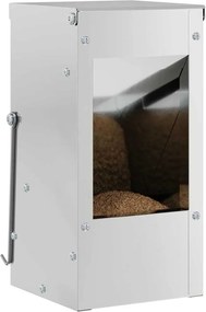 vidaXL Ταΐστρα Χαμστεριών Ασημί 12,5 x 12,5 x 25 εκ.