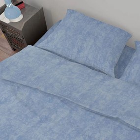 Σεντόνι Premium Shadow 614 Sky Blue DimCol Υπέρδιπλo 240x270cm 100% Βαμβάκι