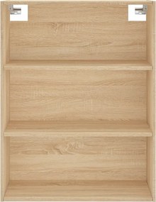 vidaXL Ντουλάπι Sonoma δρυς 69,5 x 34 x 180 εκ. από Επεξεργασμένο Ξύλο