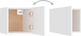 vidaXL Έπιπλα Τηλεόρασης Σετ 10 Τεμαχίων Λευκό από Μοριοσανίδα