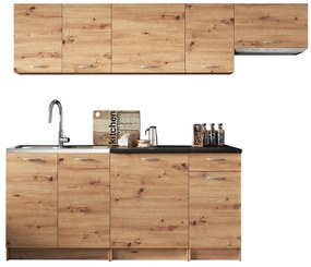Σετ κουζίνας Trenton 105, 240x60cm, 118 kg, Πάγκος, Πλαστικοποιημένη μοριοσανίδα | Epipla1.gr