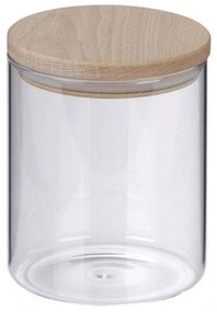 Δοχείο Αποθήκευσης Amelie 11955 Φ10x14cm 800ml Clear-Natural Kela Wood, Glass
